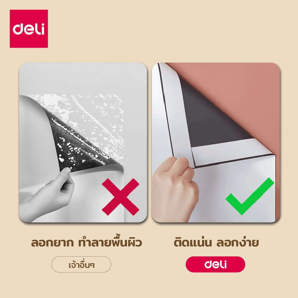 กระดานไวท์บอร์ด DELI EV354-3-WH-01 ขนาด 90X120 ซม. สีขาว_2